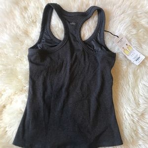 ALO Yoga Rib Support Tank. Medium. Grey.